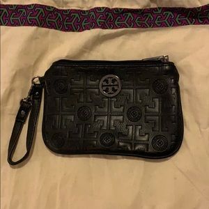 Black Tory Burch wristlet